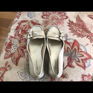 Anne Klein gold  flats